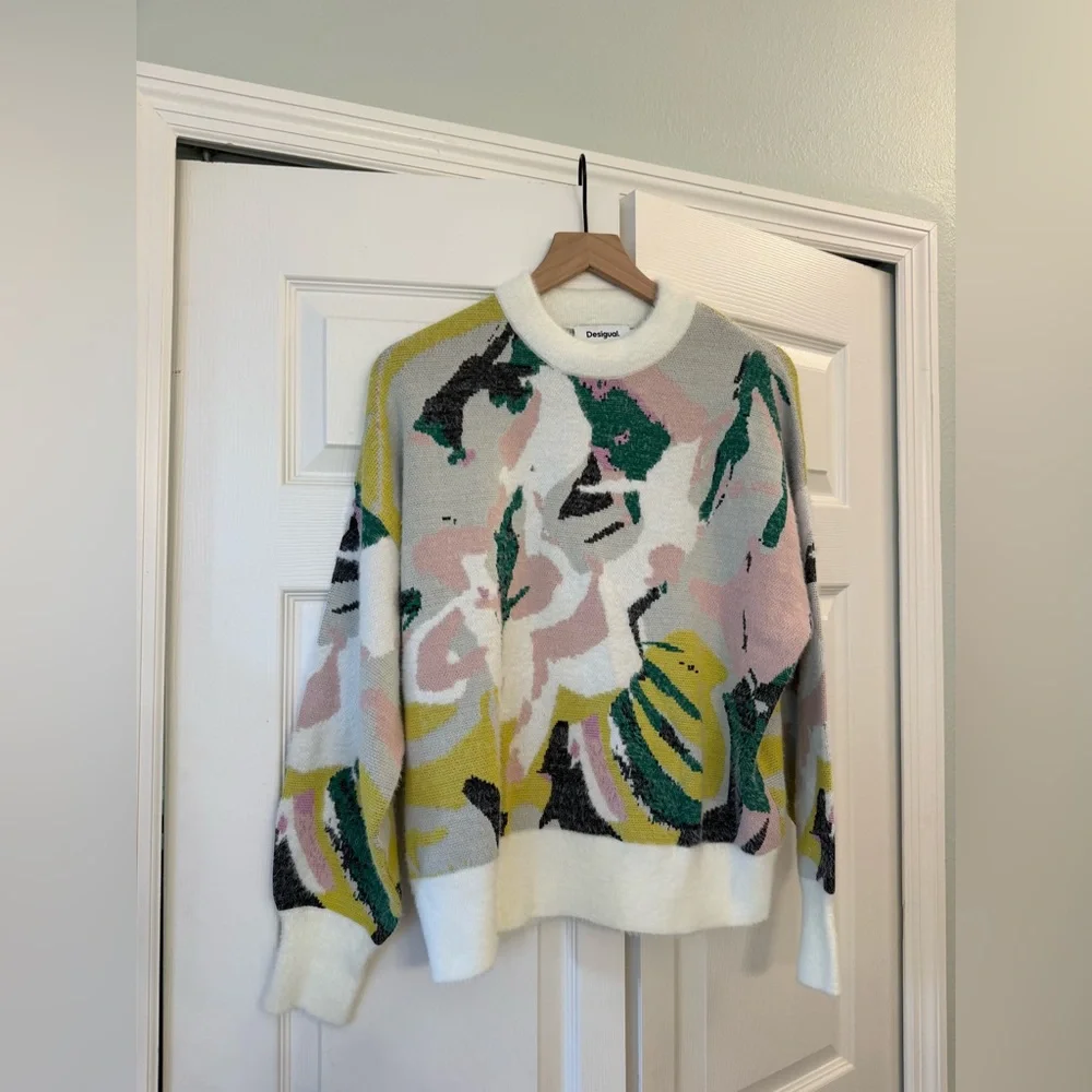 Desigual OVERSIZED ARTY JERSEY sweater - Picture 8 of 11